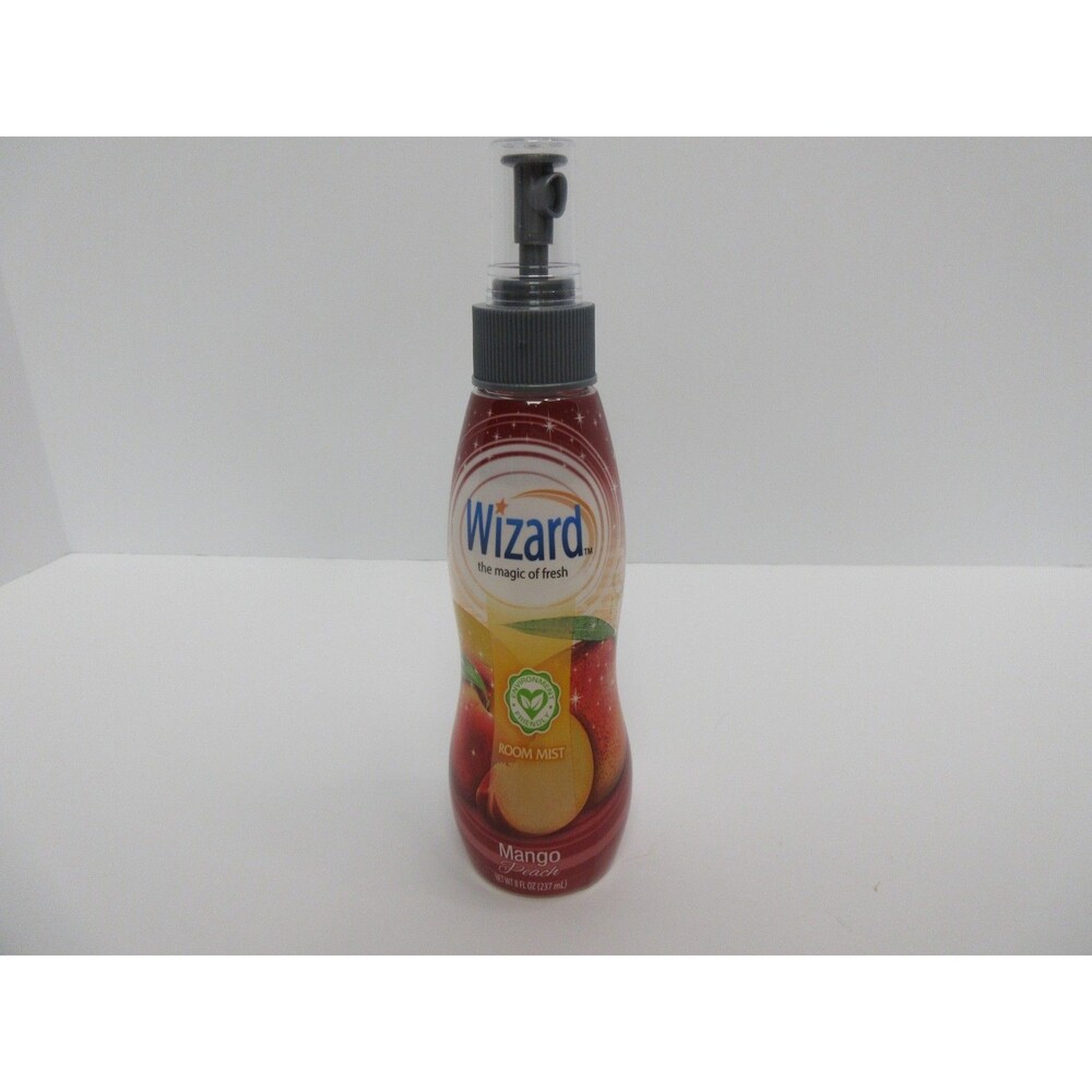Wizard MANGO PEACH Room Air Freshener Spray Odor Eliminator 8oz  8 OZ